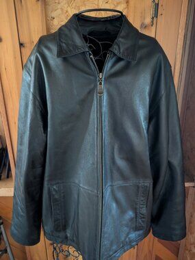 KNIGHTSBRIDGE MENS SMALL LEATHER JACKET